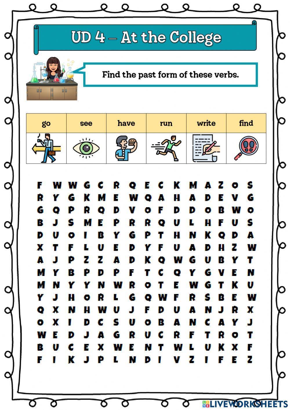 5º UD 4 - At the College Ficha 6