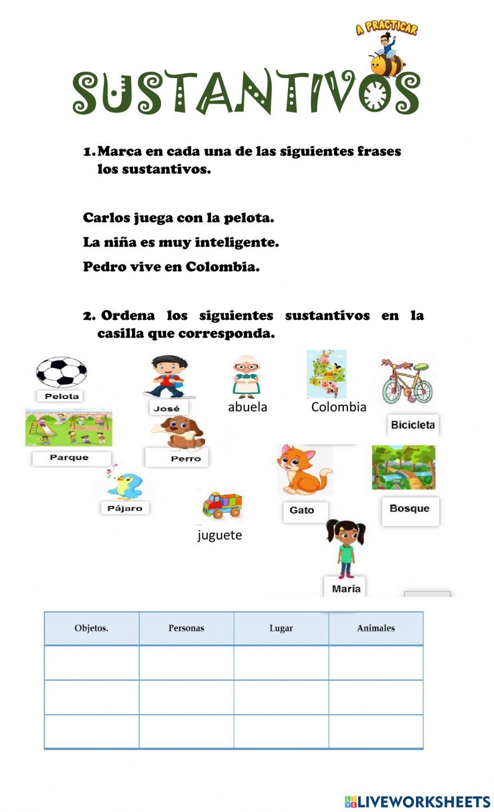 Clases de sustantivos