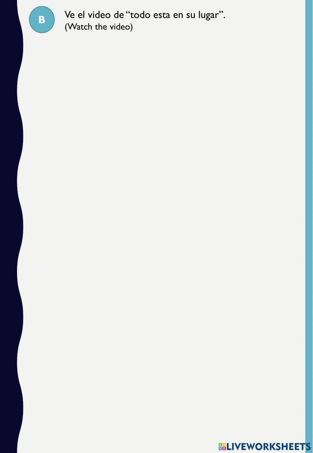 Todo está en su sitio