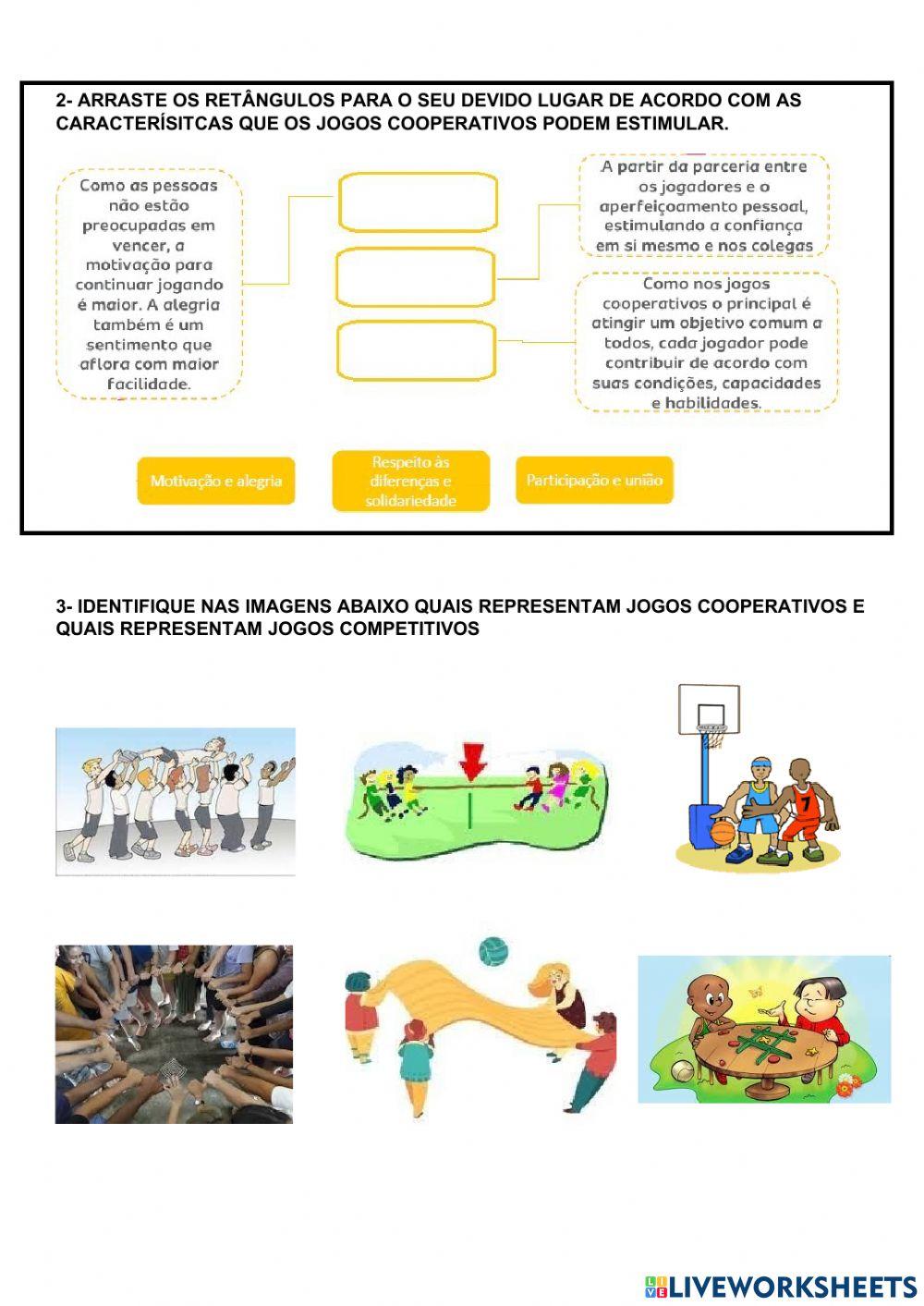Educação física – Jogos cooperativos x Jogos competitivos – Conexão Escola  SME