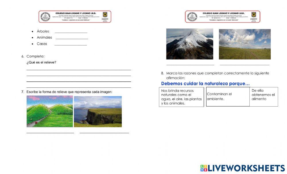 Evaluación de sociales trim 1