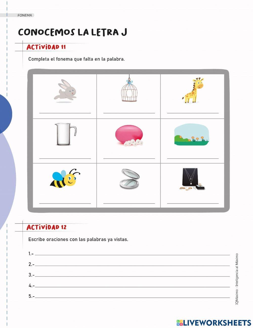 Actividad 11-12 letra J