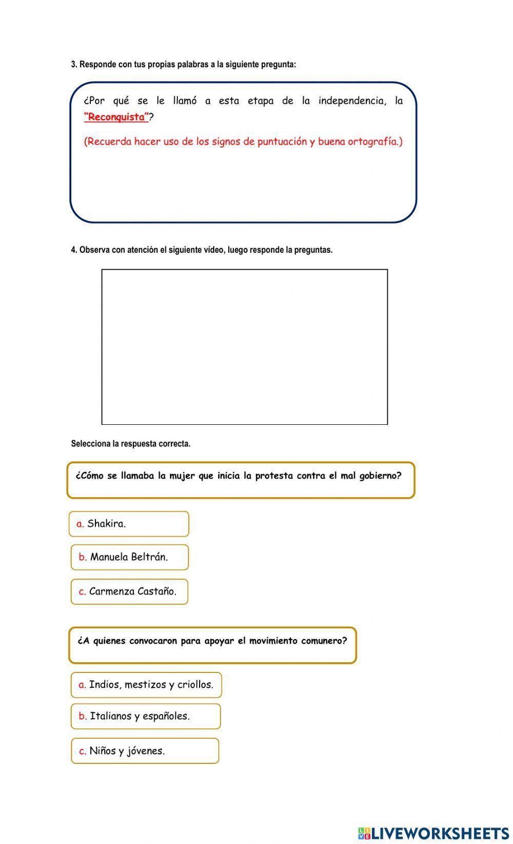 La independencia - causas internas