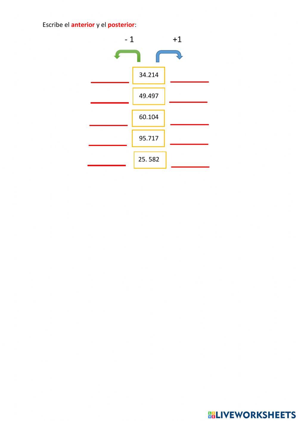 Numeros mayores a 10 mil