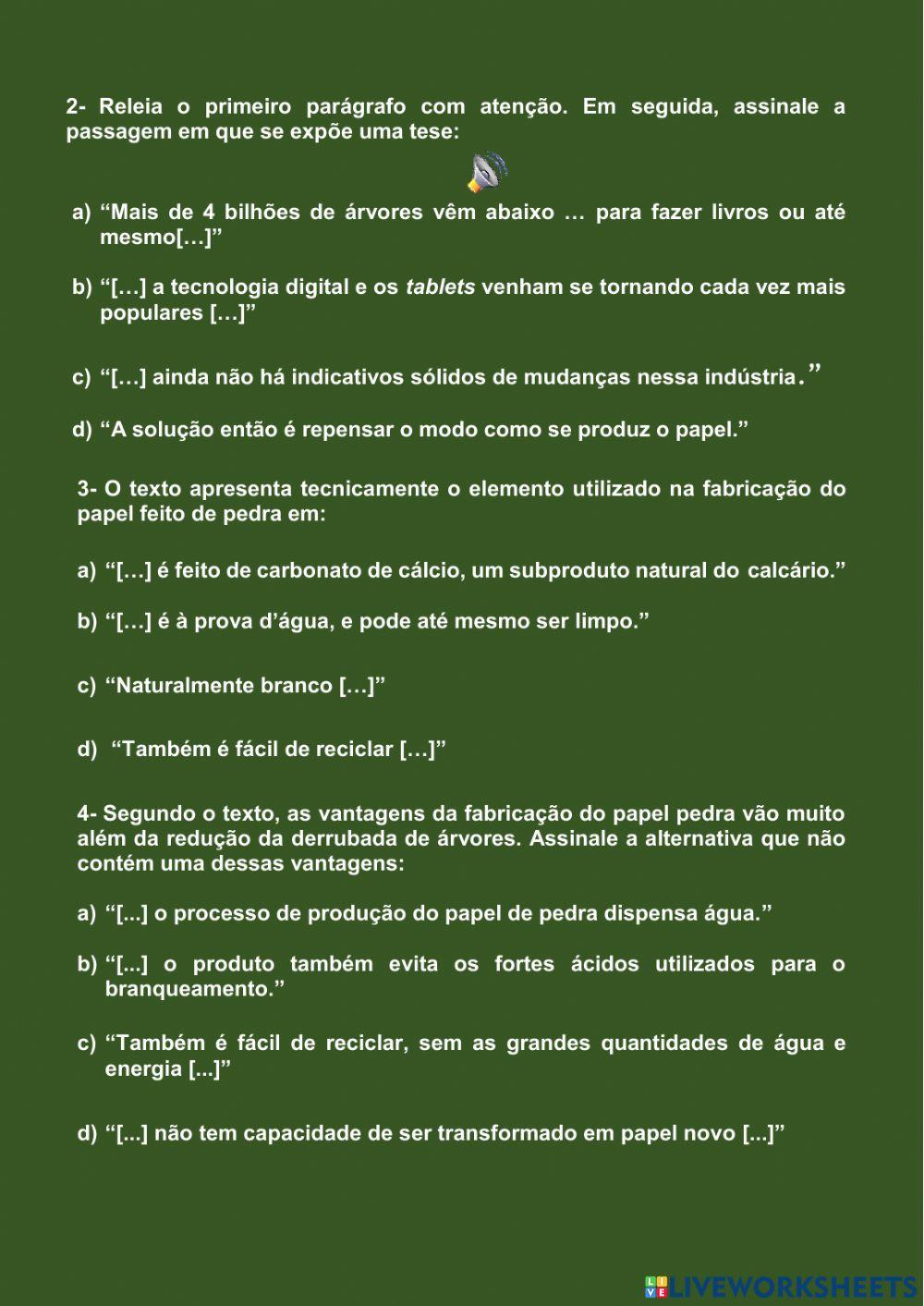 Interpretaçãode texto - notícia