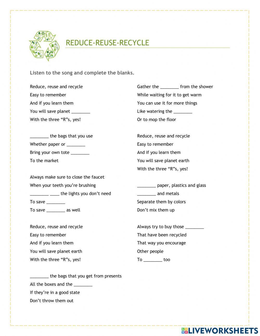 3-R's song