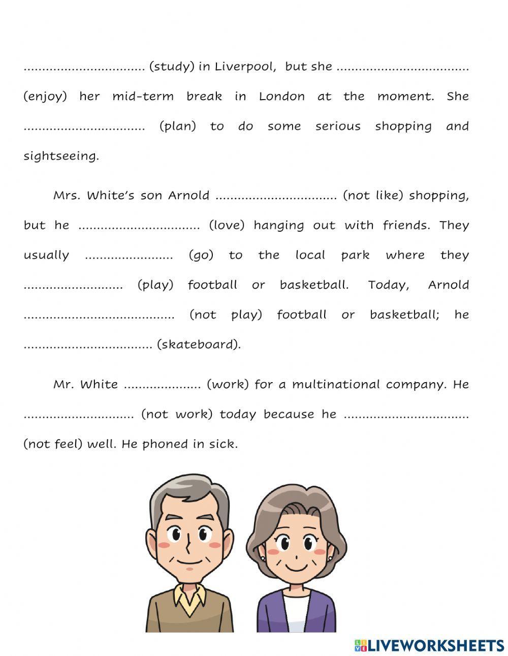 Present simple versus present continuous