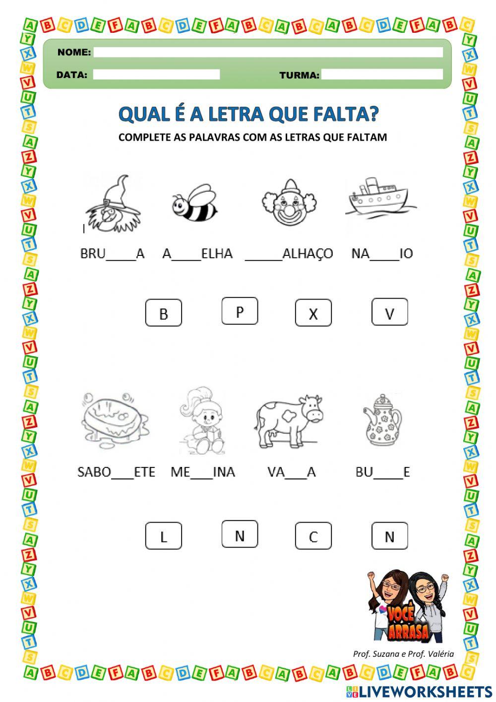 Qual é a Letra que Falta?
