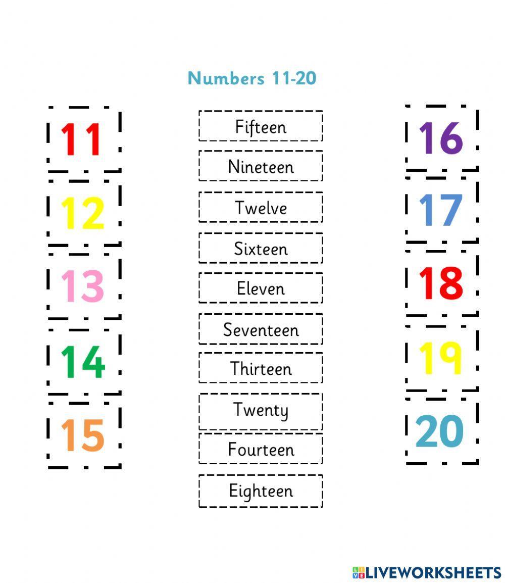 Numbers 11-20