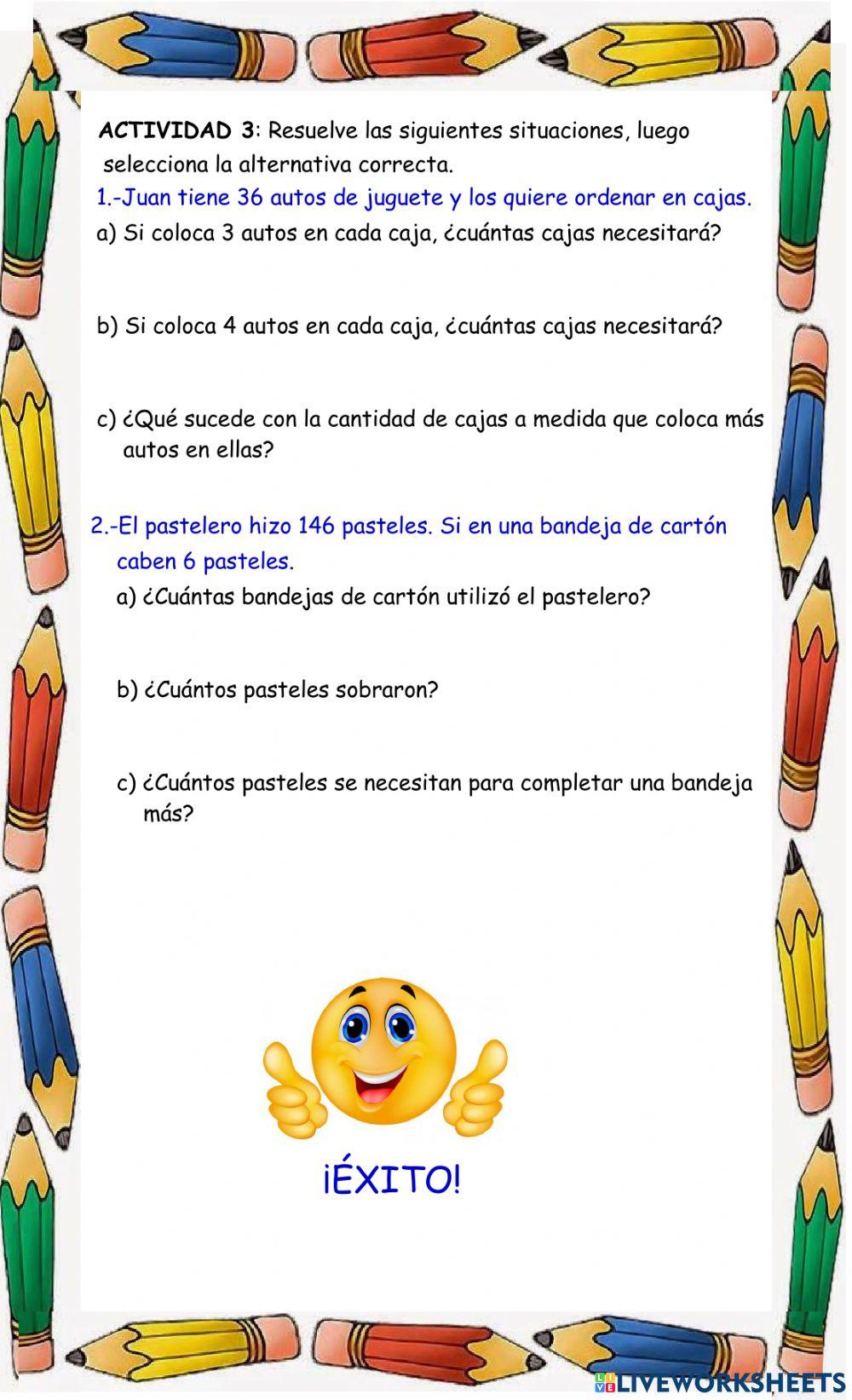 Divisiones y problemas