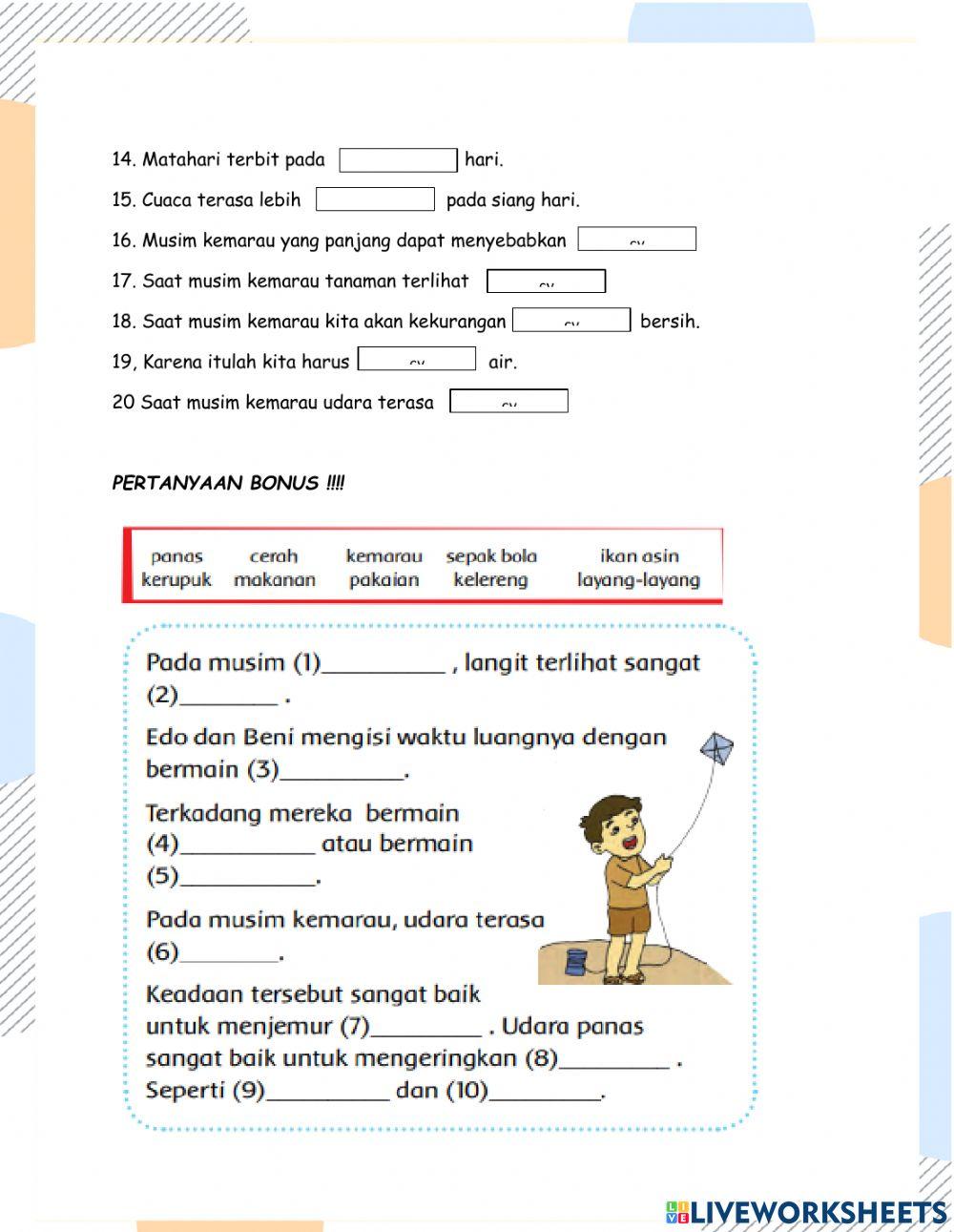 Latihan Soal Kelas 4 SD: Tema 8 Subtema 1