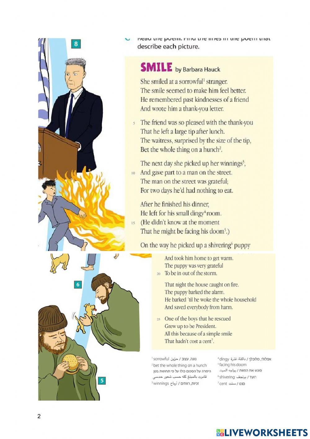 Poem page 70 that's right