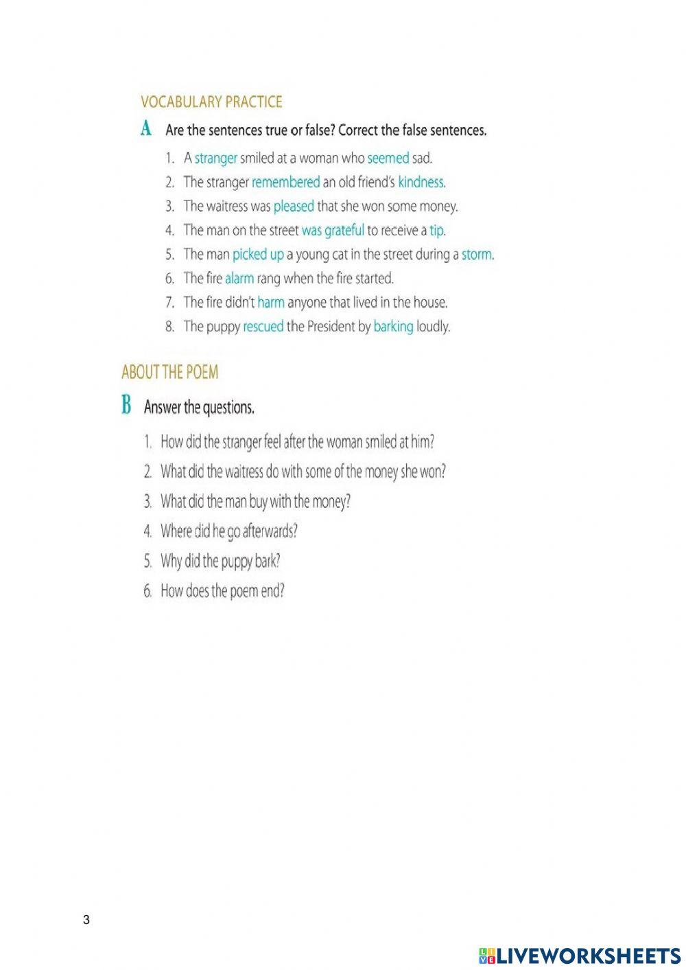 Poem page 70 that's right