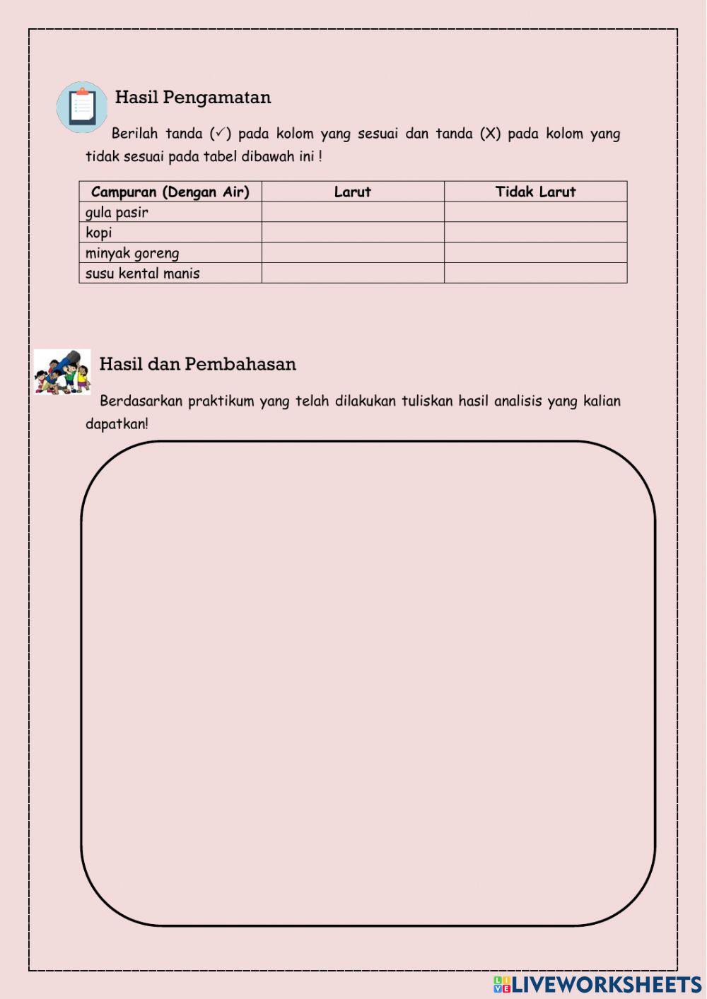 Larutan homogen dan heterogen