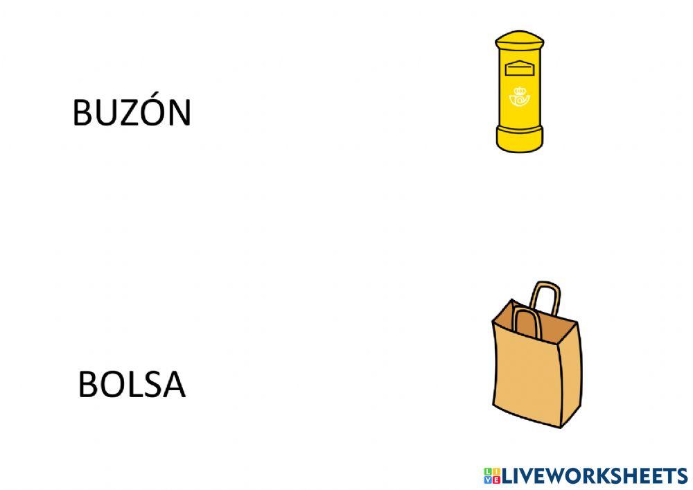 Lectura de bisílabas con letra B