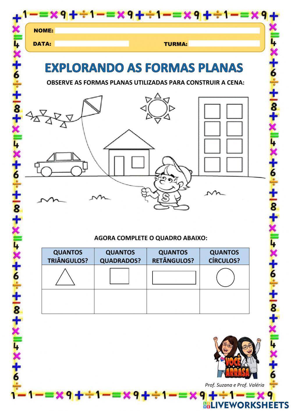 Explorando as Formas Planas