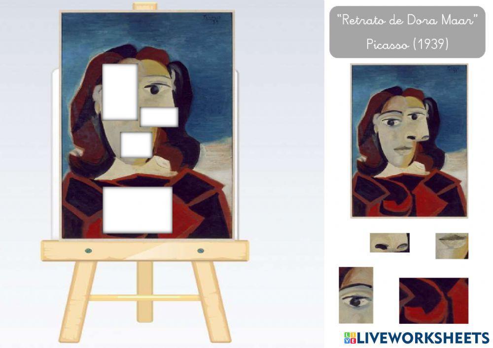 Puzle -Retrato Dora Maar- (Picasso)