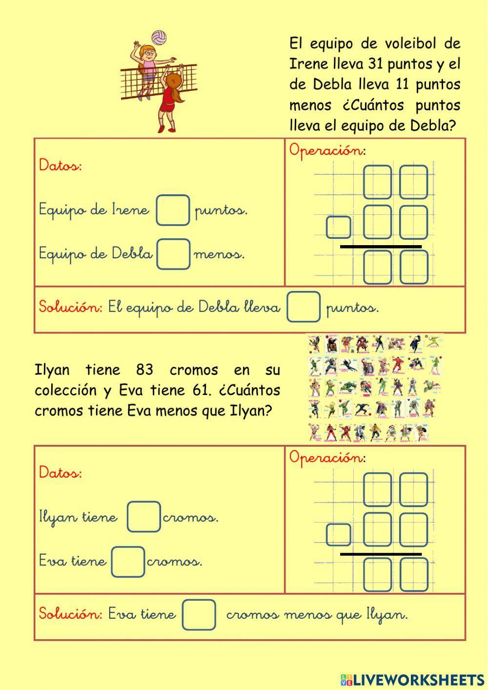 Resolución de problemas repaso abril