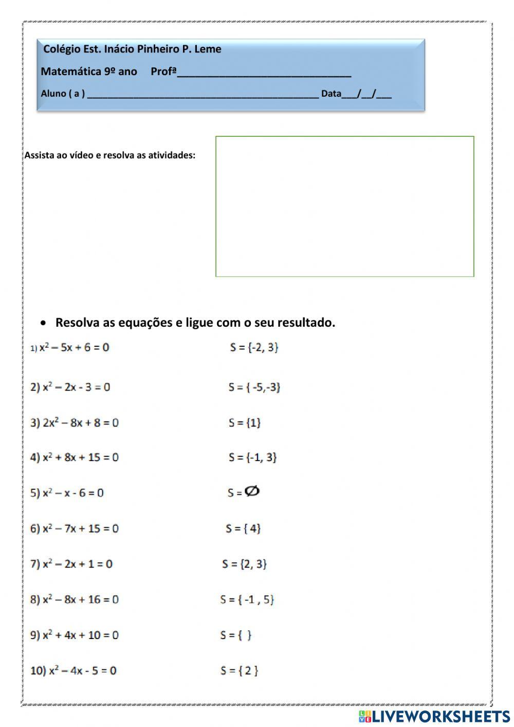 Equação do 2º grau