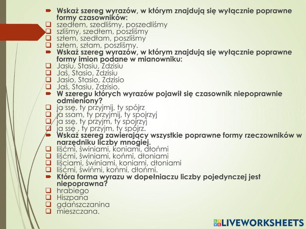Polszczyzna na co dzień. klasa 2