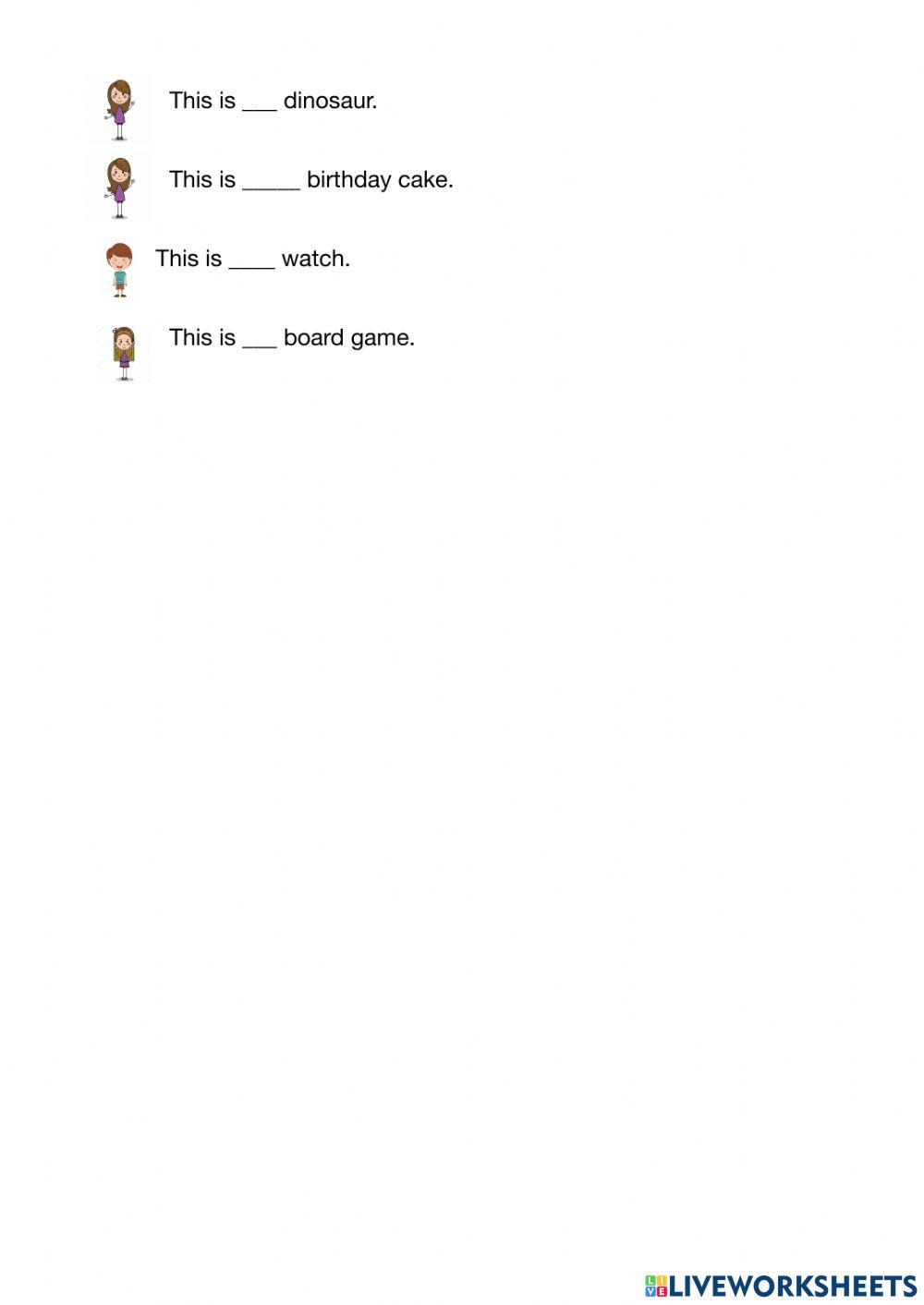 Possessive adjectives