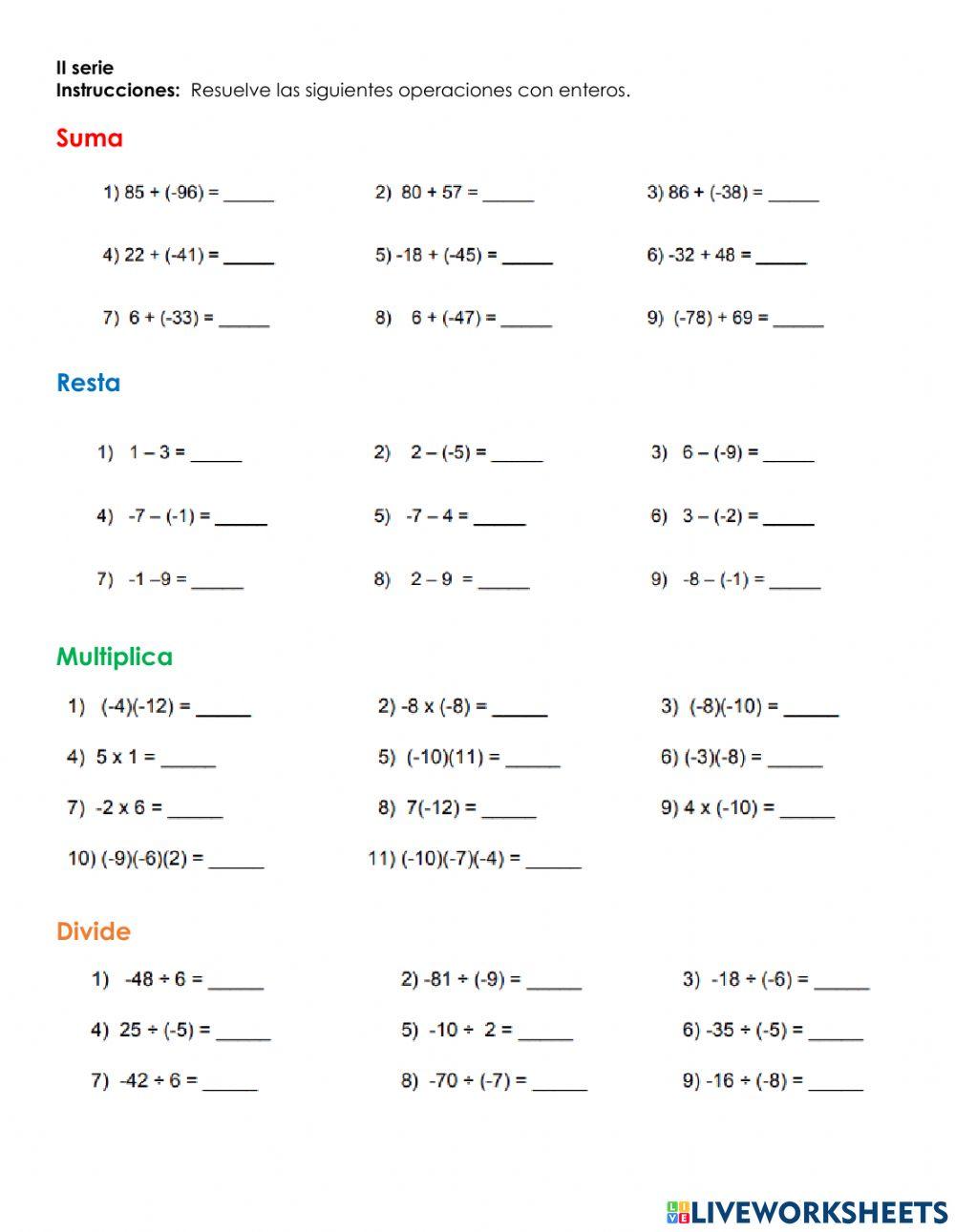 Repaso Operatorio 11