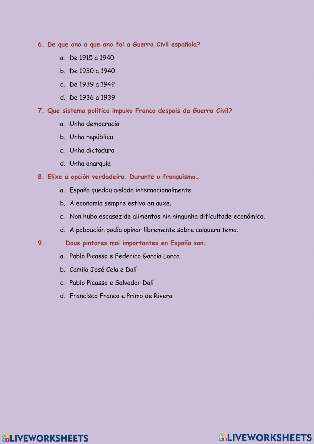 España a comezos do século xx