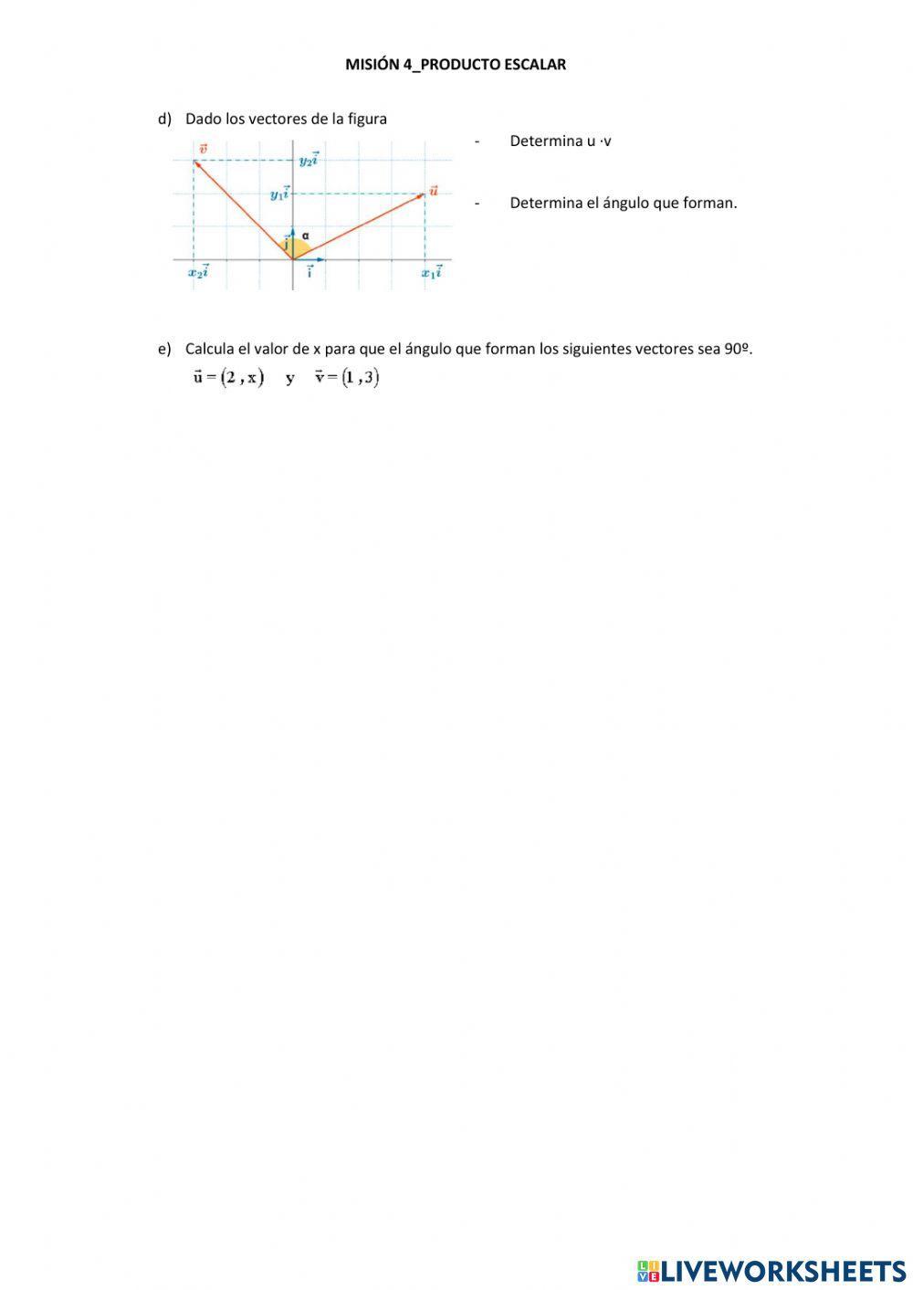 Misión 4-Producto escalar