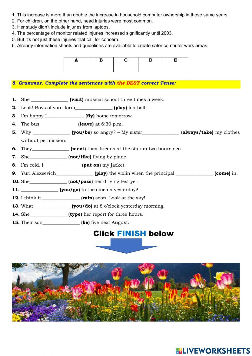 Spotlight 7 Task 71020