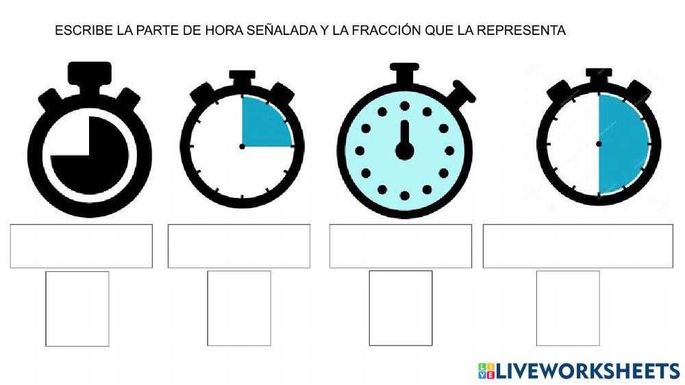 Entero, mitad, cuarto y tres cuartos