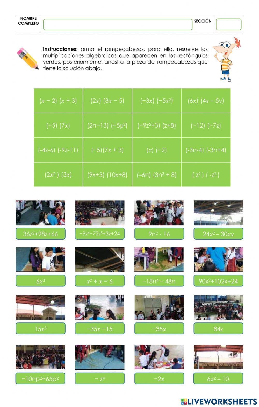 Multiplicación Algebraica