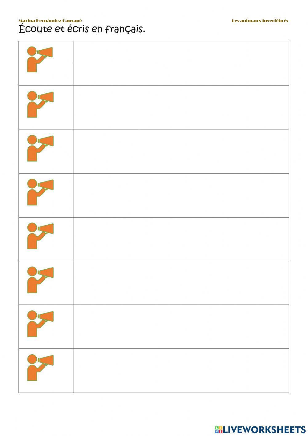 Les animaux invertébrés