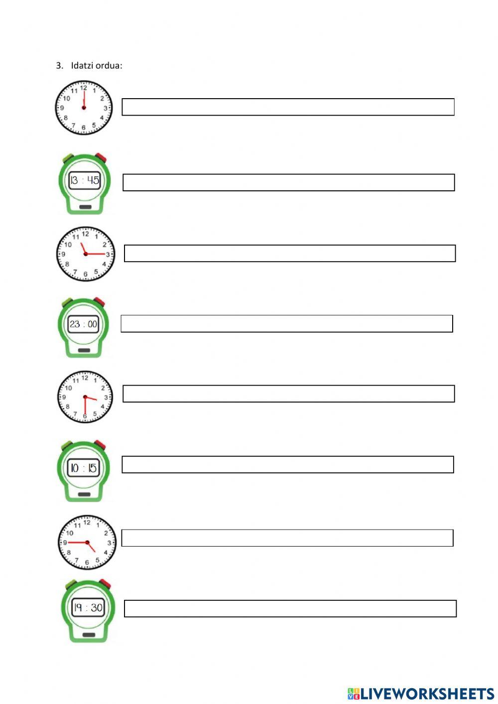 Mate errepaso ariketa batzuk