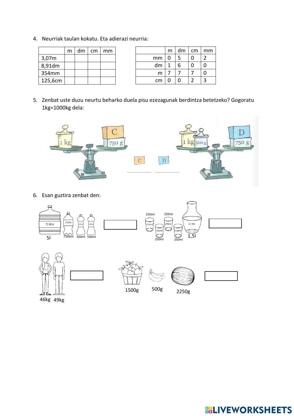 Mate errepaso ariketa batzuk