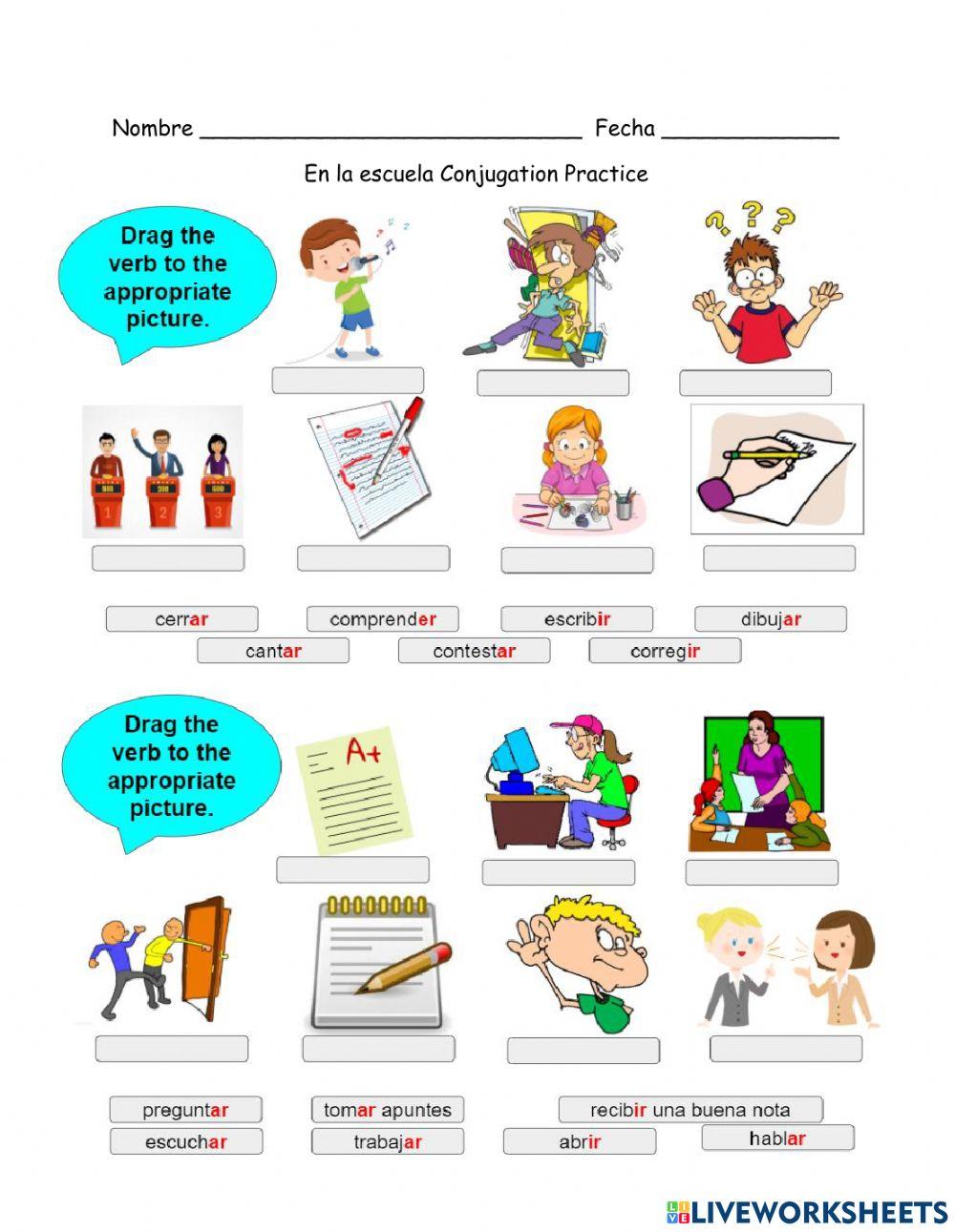 Education Conjugation Practice 1 Education Conjugation Practice 1