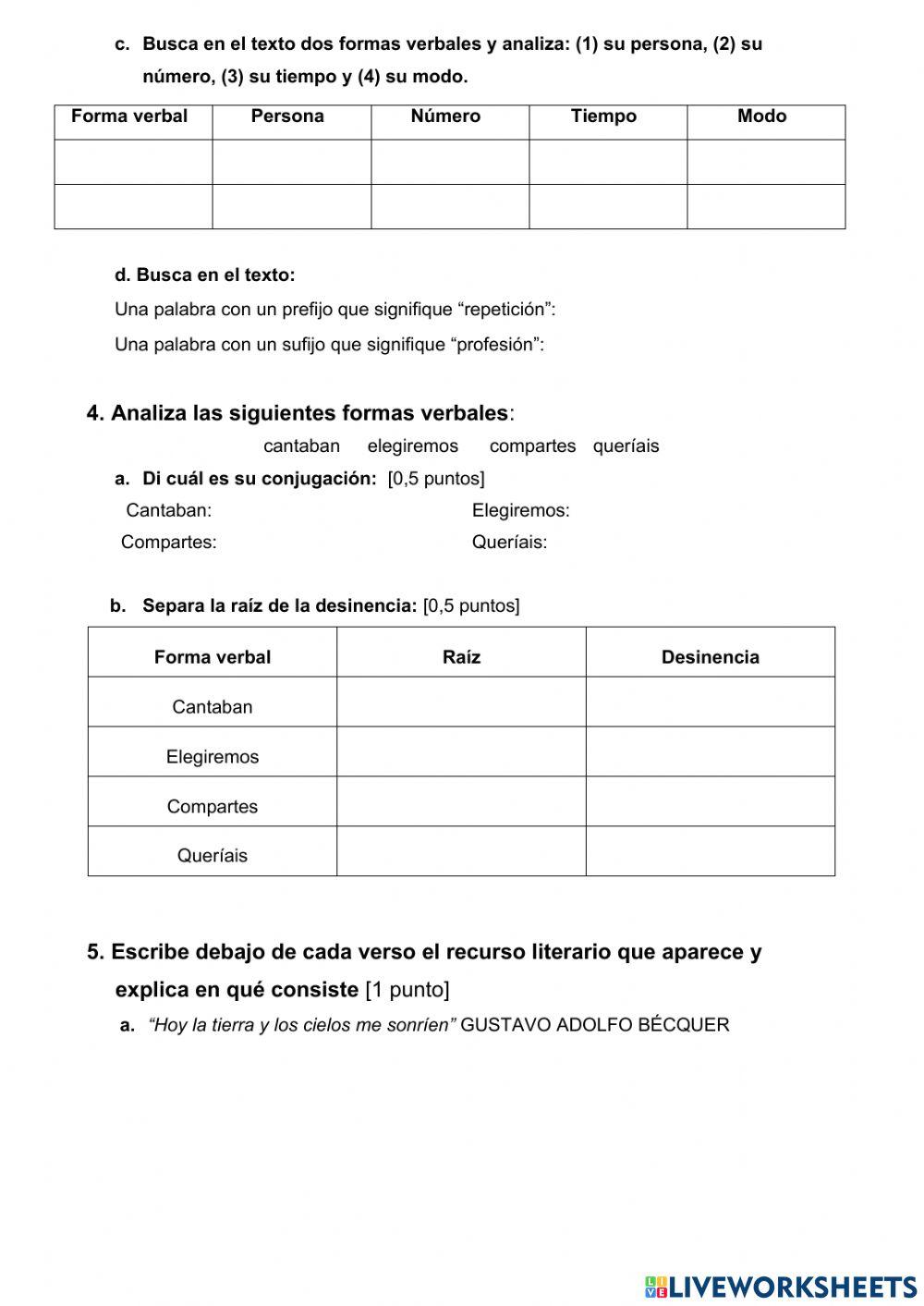 Control Lengua Tema 8