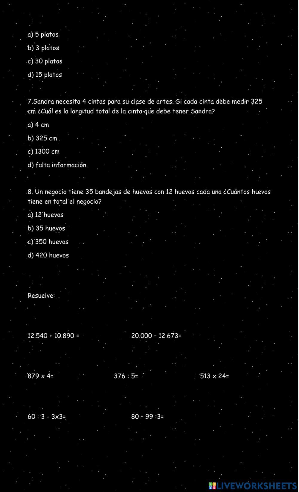 Guía repaso para la prueba