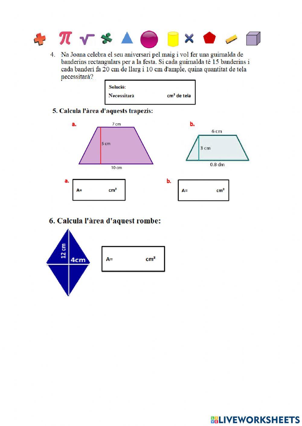 Àrees de figures planes