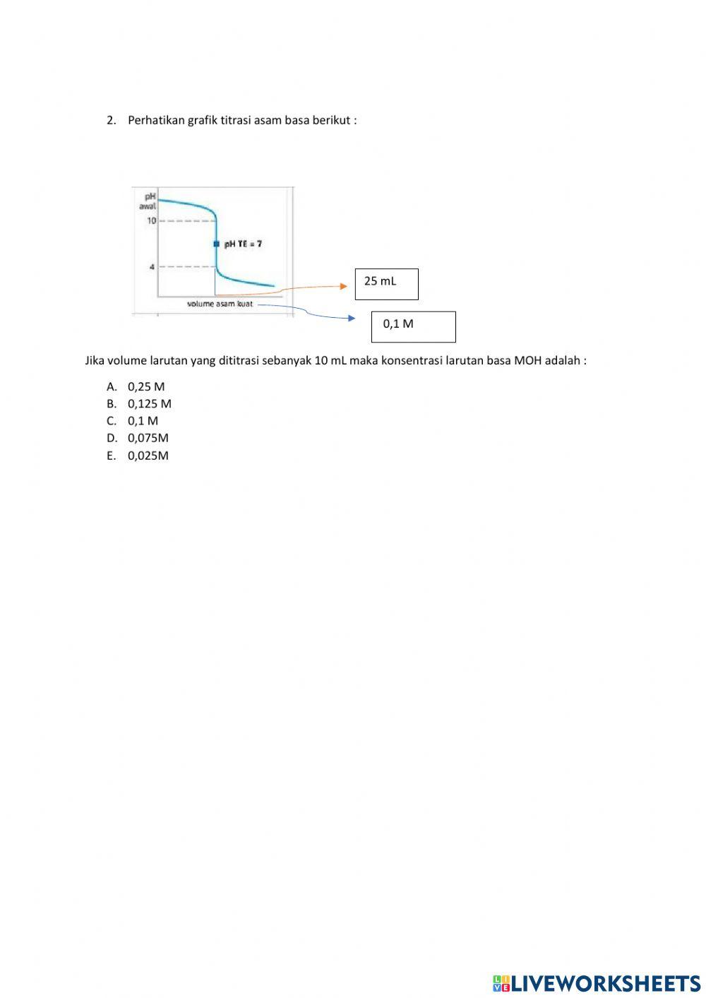 Quiz titrasi asam basa