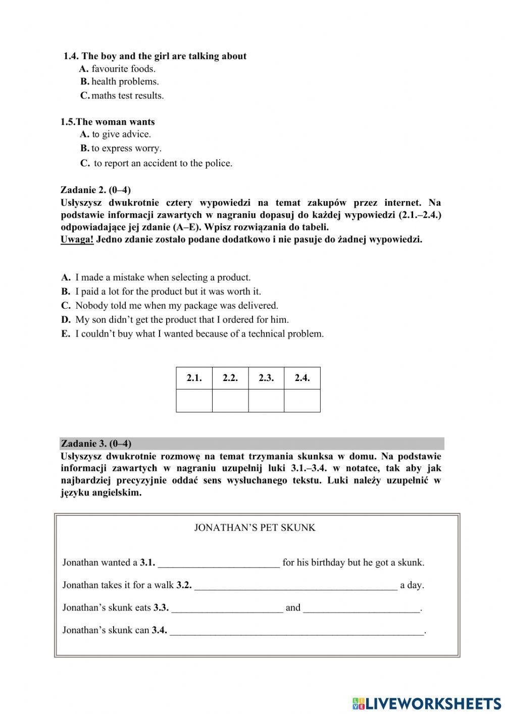 E8 23 kwietnia 2020 (OKE)
