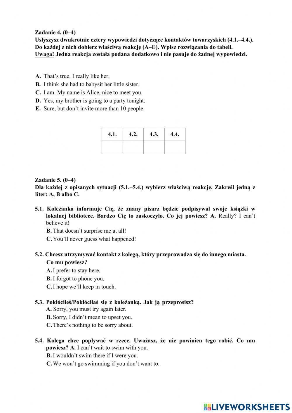 E8 23 kwietnia 2020 (OKE)