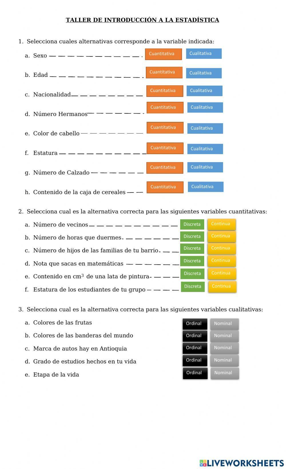 Introducción a la estadística