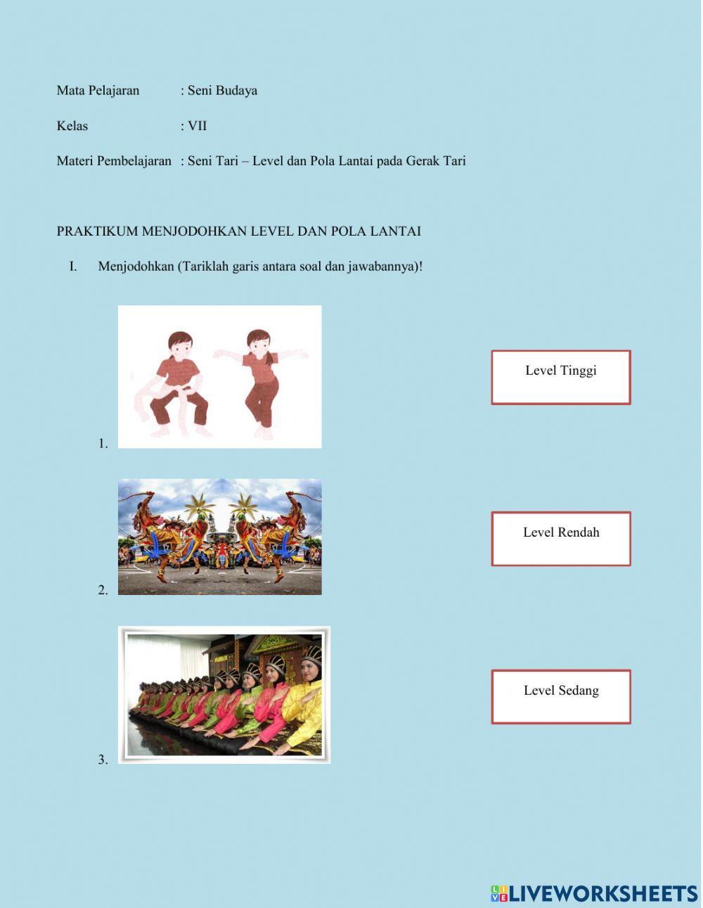 Level dan Pola Lantai pada Gerak Tari