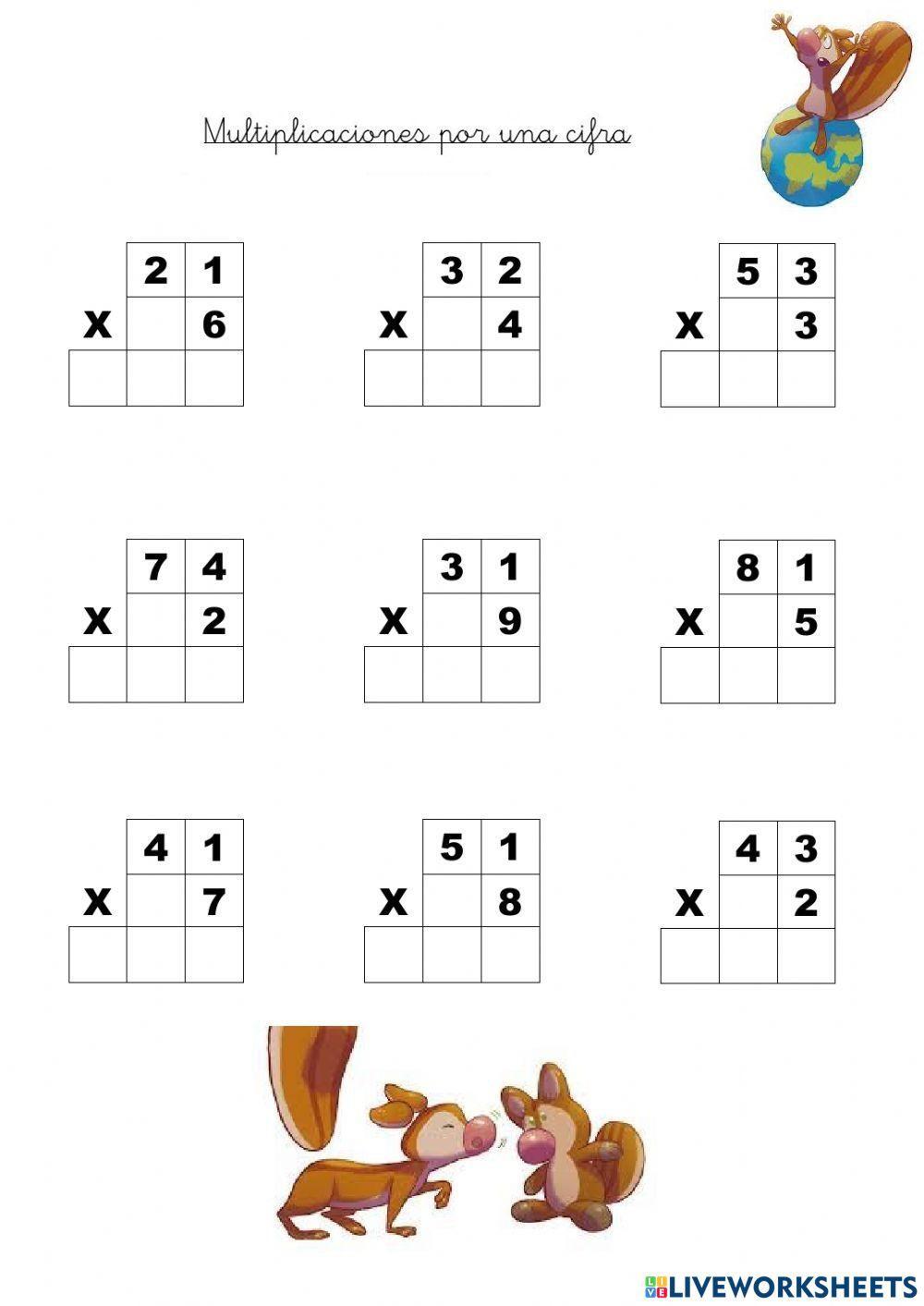 Multiplicación Multiplicación