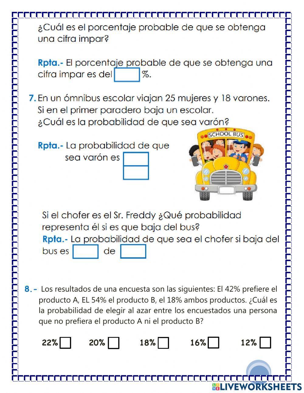 Probabilidades Probabilidades