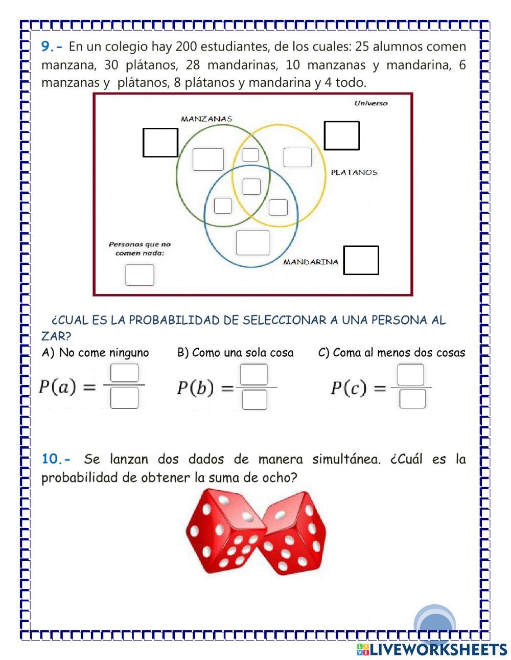 Probabilidades Probabilidades