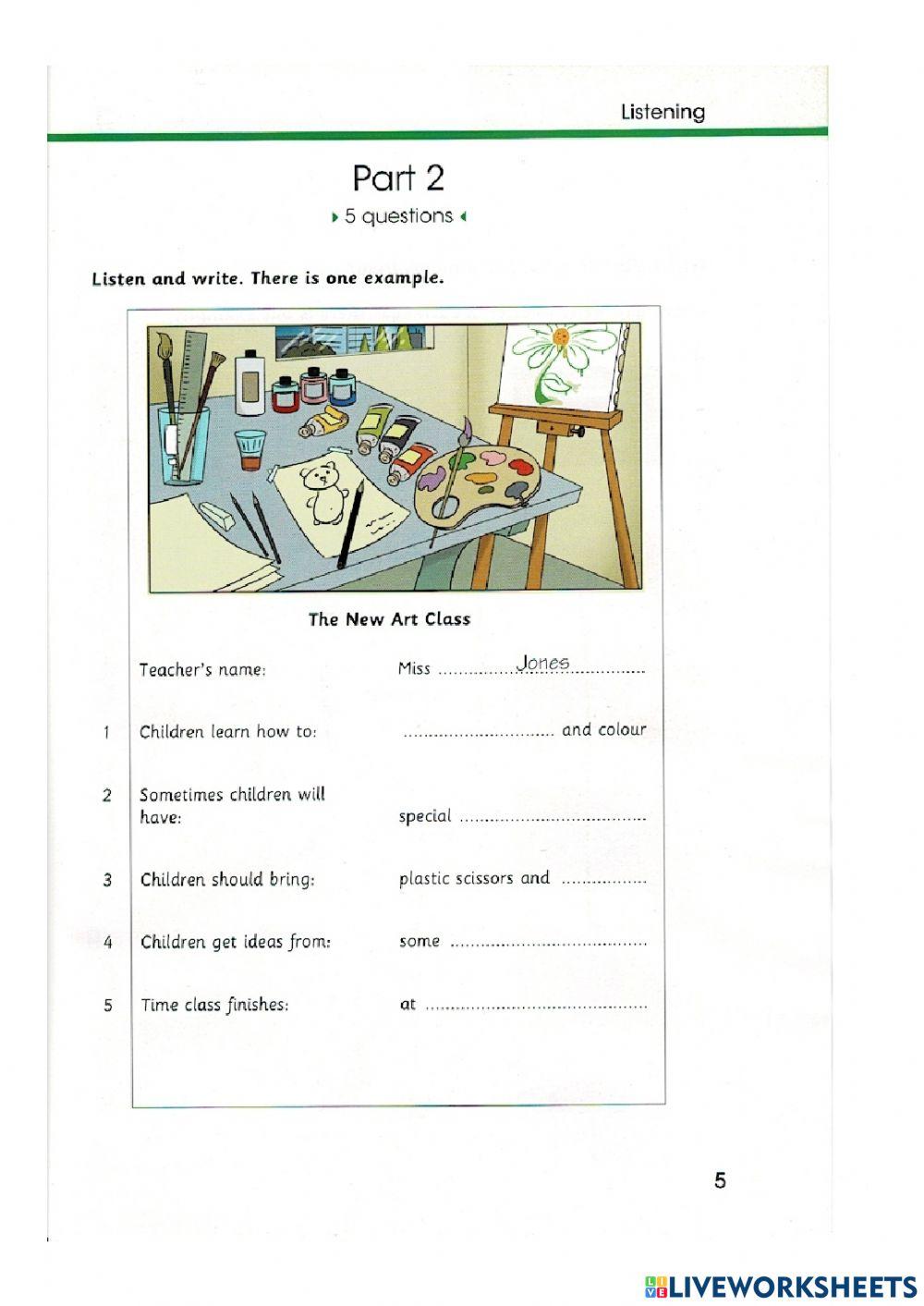 Skills builder Flyers - Listening test 1