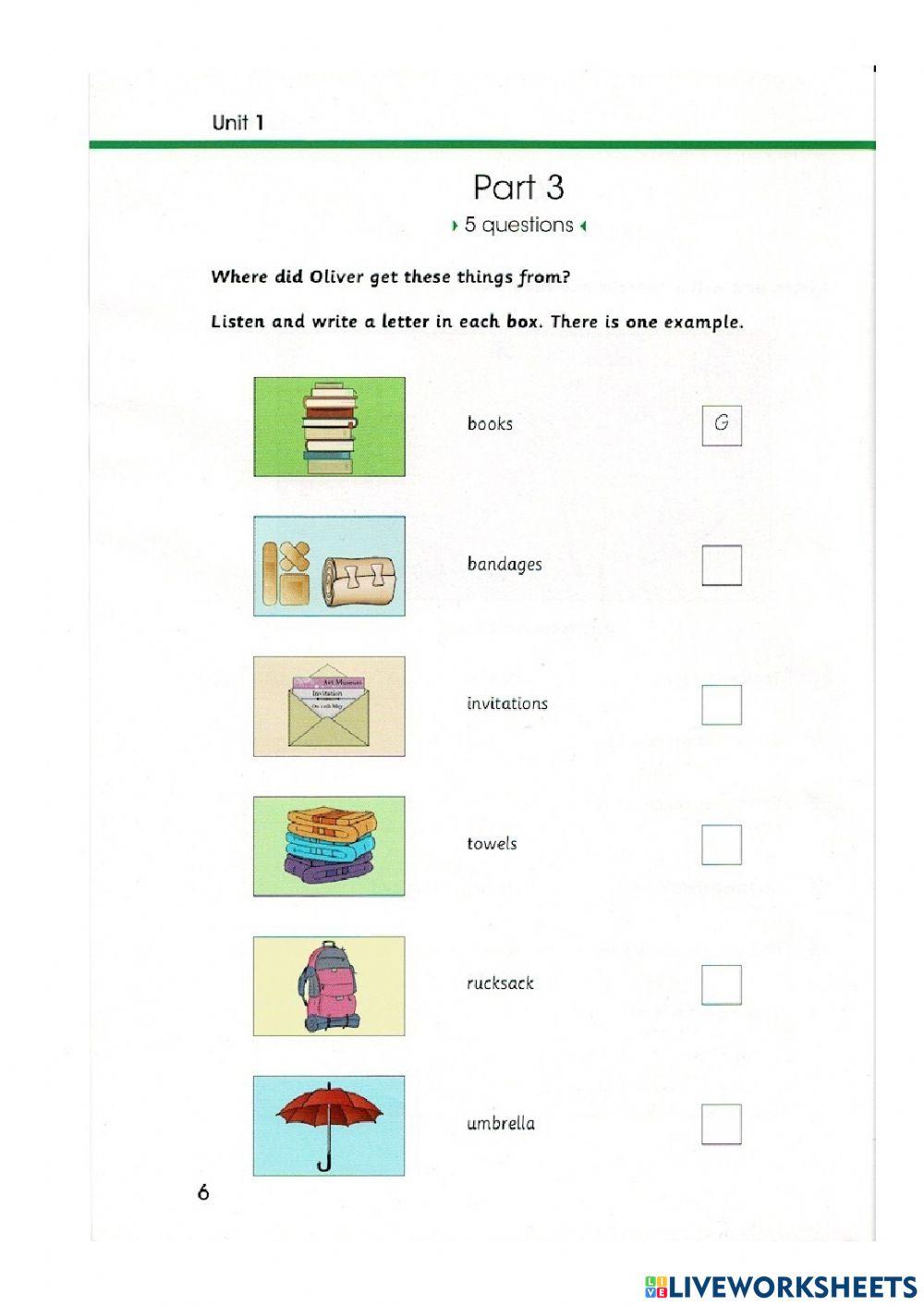 Skills builder Flyers - Listening test 1