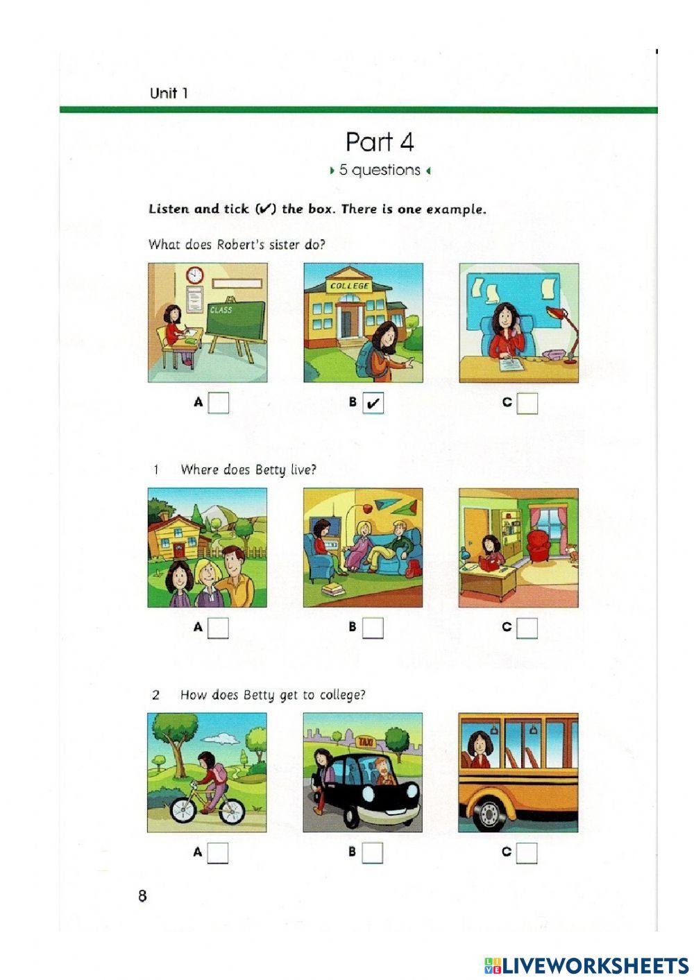 Skills builder Flyers - Listening test 1