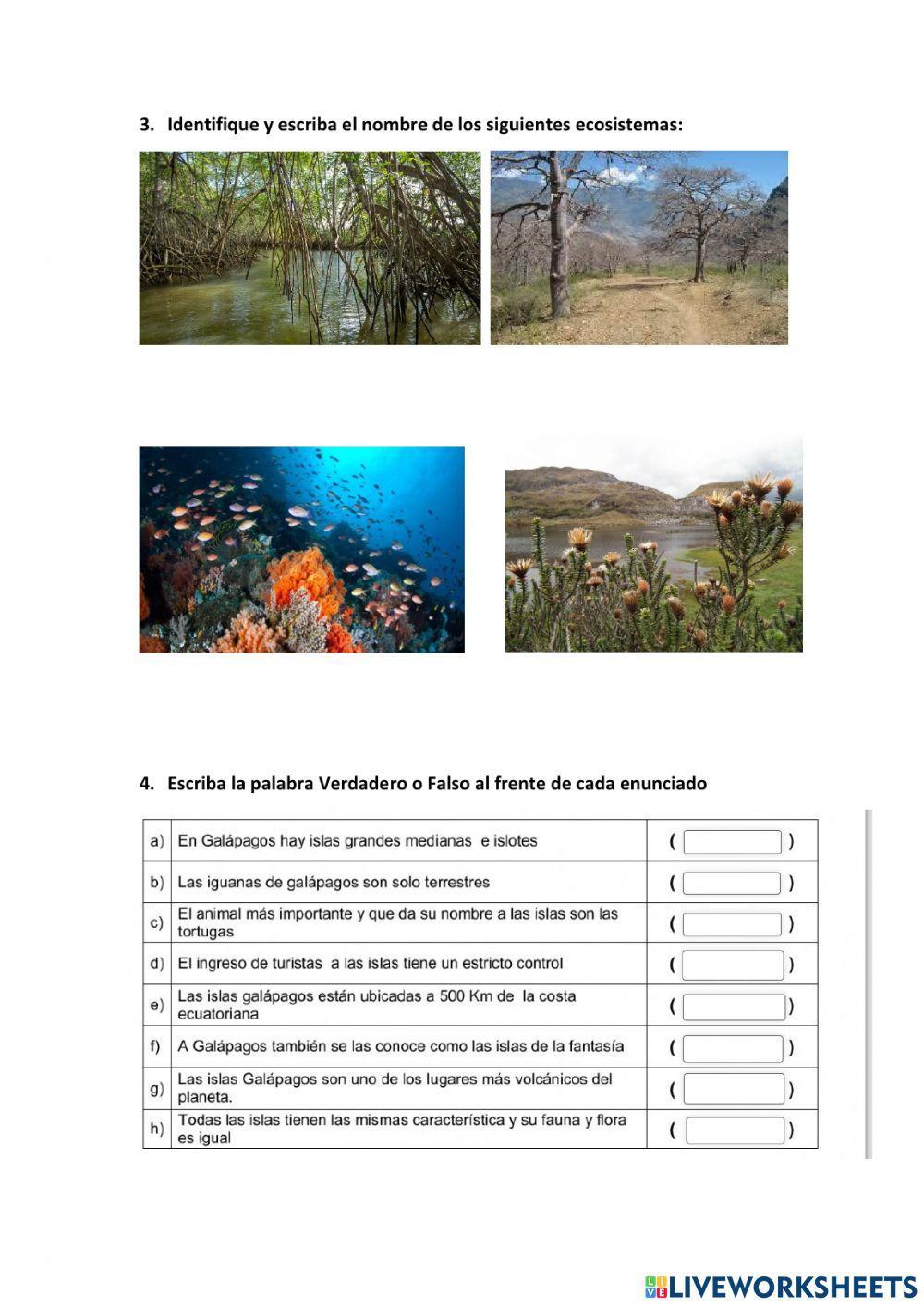 Ecosistemas del Ecuador